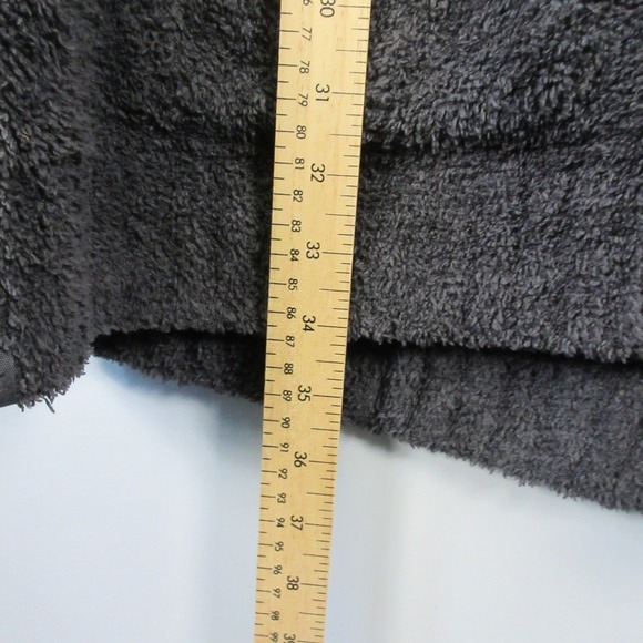 Barefoot Dreams CozyChic Directional Ribbed Cardigan Women 2X Gray Open Soft 840 - Picture 8 of 8